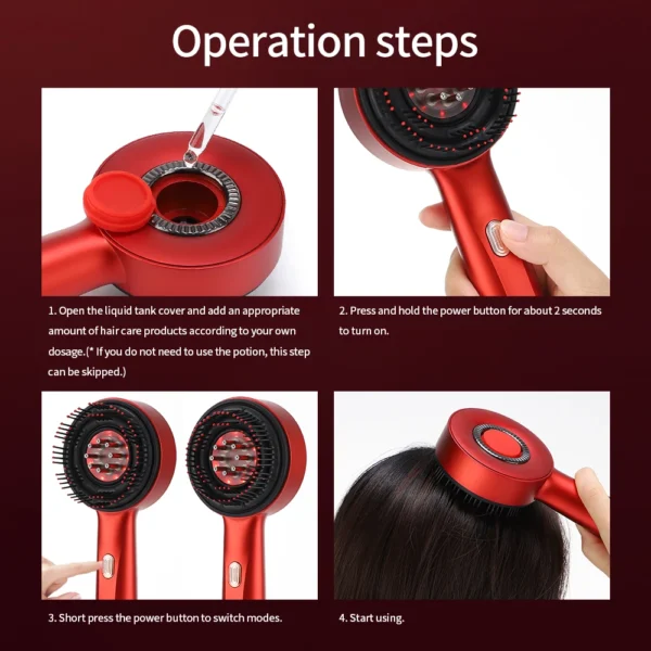 Scalp massager for hair growth and relaxation