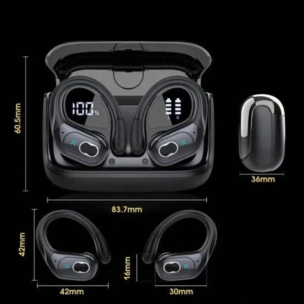 Long battery life earbuds for gym and outdoor use