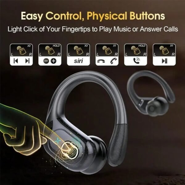 Sports earbuds with secure ergonomic fit