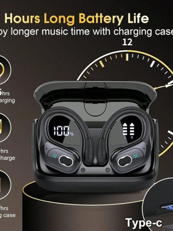 Bluetooth 5.4 wireless earbuds with ENC microphone