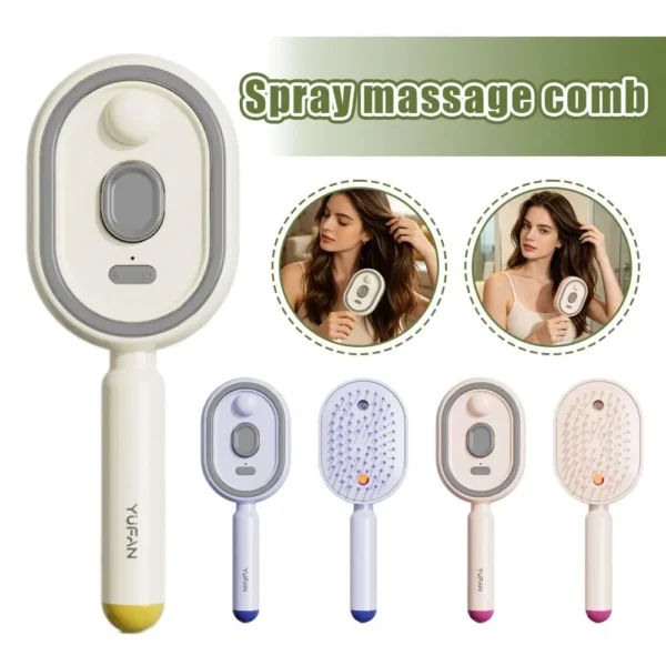 Hair Care Spray Massage Comb Vibration Scalp Massage Hairbrush Head Massager Hair Sprayer Atomizing Brush Hair Oil Applicator