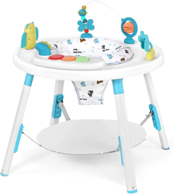 3-in-1 Baby Activity Center and Jumper With Interactive Toys and  360° Rotating Seat