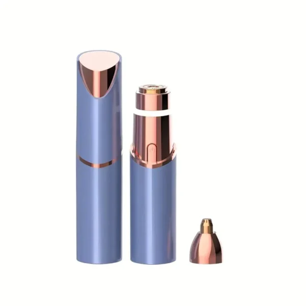 Blue USB rechargeable facial trimmer for women