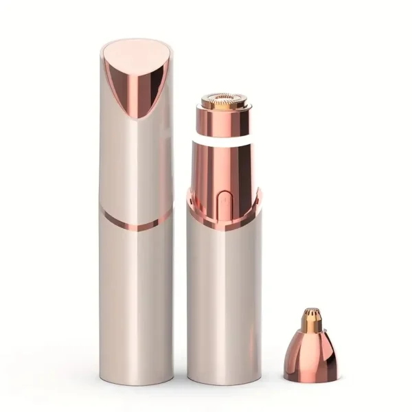 Rechargeable facial shaver for women with LED light